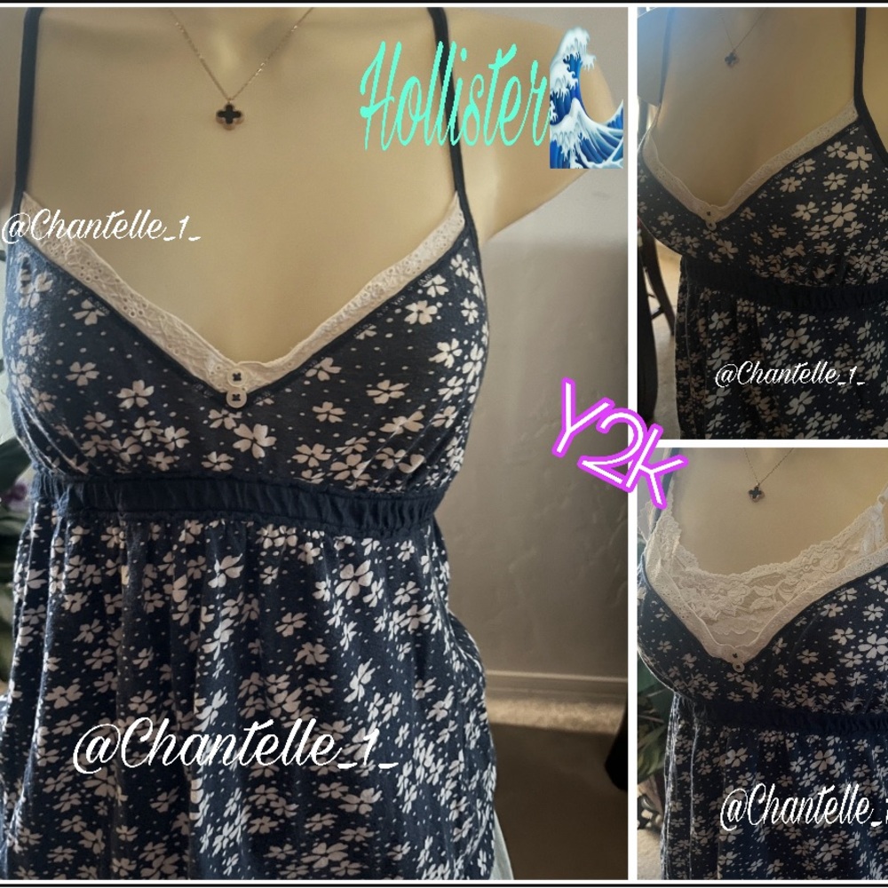 Y2K Hollister babydoll with empire waist vintage top